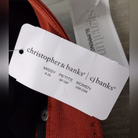 Christopher and Banks Signature Slimming ankle shaped fit mid rise pant … - Picture 13 of 14